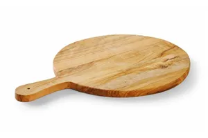 Deska do serwowania z drewna oliwnego, fi.320x19mm Hendi 505380