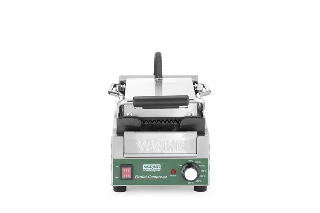 Grill kontaktowy Panini Compresso Slimline, Waring, 220-240V/1800W, 317x596x260mm Hendi WPG200E Grill kontaktowy Panini Compresso Slimline, Waring, 220-240V/1800W, 317x596x260mm Hendi WPG200E