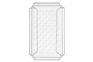 Kosz do pieczenia frytek, falisty CONVECTOMAT FRY, GN 1/1, 530x325x40mm Hendi 808818