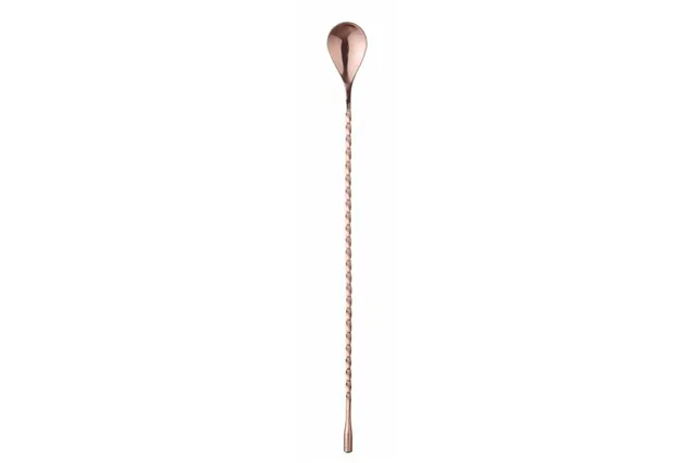 Łyżka barmańska, Bar up, miedziany, 385x35mm Hendi 596555 Łyżka barmańska, Bar up, miedziany, 385x35mm Hendi 596555