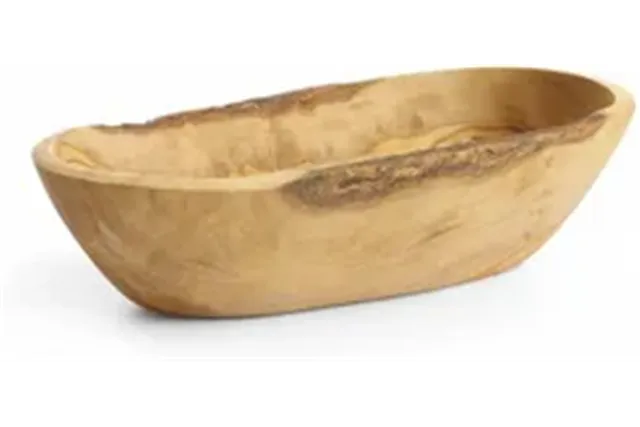 Miska podłużna z drewna oliwnego, 205x95x50mm Hendi 505335 Miska podłużna z drewna oliwnego, 205x95x50mm Hendi 505335
