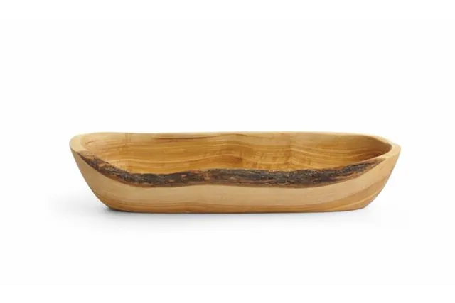 Miska podłużna z drewna oliwnego, 300x95x60mm Hendi 505342 Miska podłużna z drewna oliwnego, 300x95x60mm Hendi 505342