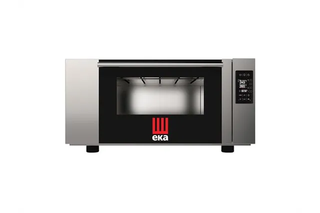 Piec statyczny piekarniczo-cukierniczy z zaparowaniem 2x600x400mm 5,4kW/400, 850x1250x435mm elektryczny Tecnoeka Hendi MKFD2T