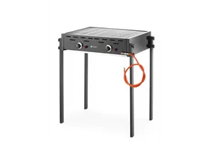 Roast-Master Pro Black Grill gazowy, czarny, 11,6kW, 790x560x900mm Hendi 148822