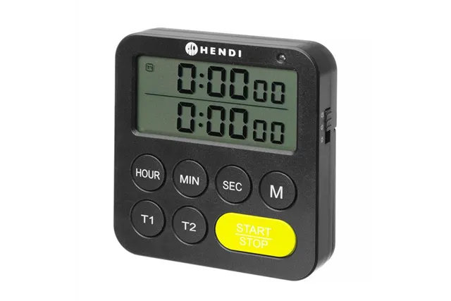 Timer dwuzakresowy, czarny, 82x20x86mm Hendi 582046 Timer dwuzakresowy, czarny, 82x20x86mm Hendi 582046