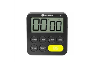 Timer jednozakresowy, czarny, 82x20x88mm Hendi 582039