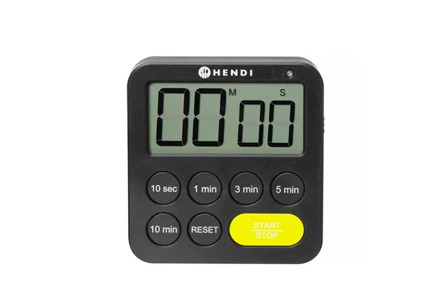 Timer jednozakresowy, czarny, 82x20x88mm Hendi 582039 Timer jednozakresowy, czarny, 82x20x88mm Hendi 582039