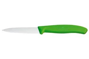 Nóż do jarzyn z ząbkowanym ostrzem, Victorinox, zielony, 190mm Hendi 6.7636.L114