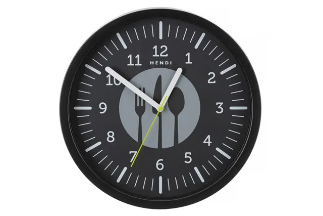 Zegar ścienny, czarny, ⌀365x45mm Hendi 271322 Zegar ścienny, czarny, ⌀365x45mm Hendi 271322