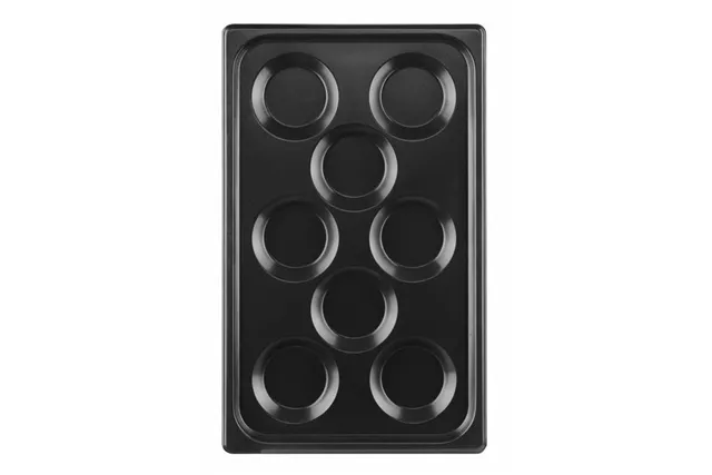 Blacha do jajek sadzonych, z powłoką nieprzywierającą CONVECTOMAT EGGPLATE, GN 1/1, czarny, 530x325x26mm Hendi 808856