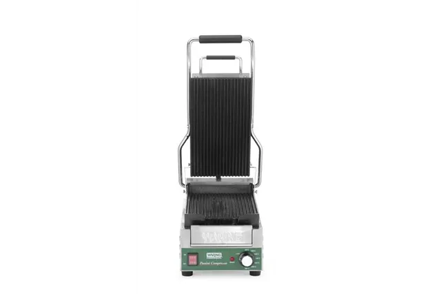 Grill kontaktowy Panini Compresso Slimline, Waring, 220-240V/1800W, 317x596x260mm Hendi WPG200E Grill kontaktowy Panini Compresso Slimline, Waring, 220-240V/1800W, 317x596x260mm Hendi WPG200E