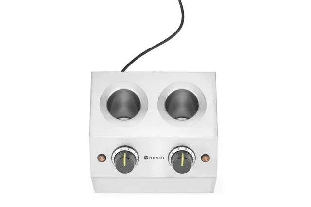 Podgrzewacz do sosów podwójny, HENDI, 1,3L, 220-240V/400W, 270x223x282mm Hendi 201725 Podgrzewacz do sosów podwójny, HENDI, 1,3L, 220-240V/400W, 270x223x282mm Hendi 201725
