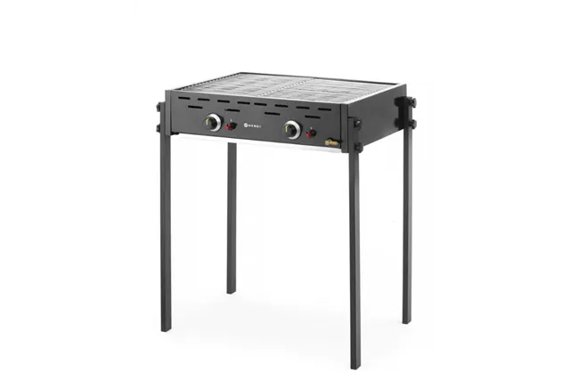 Roast-Master Pro Black Grill gazowy, czarny, 11,6kW, 790x560x900mm Hendi 148822