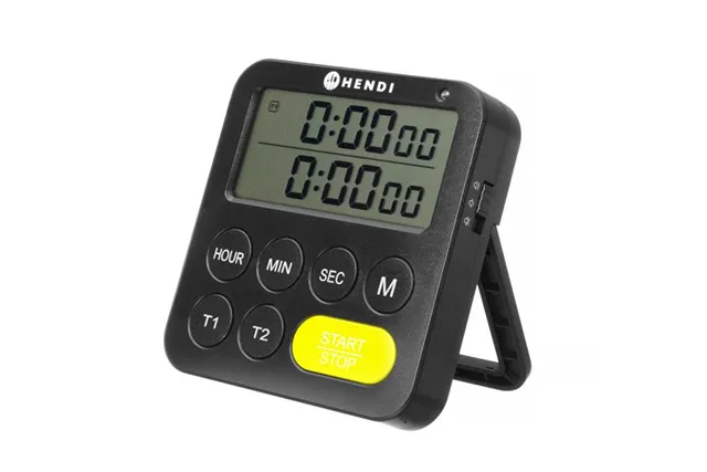 Timer dwuzakresowy, czarny, 82x20x86mm Hendi 582046 Timer dwuzakresowy, czarny, 82x20x86mm Hendi 582046