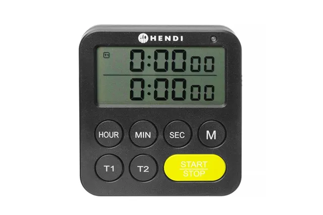 Timer dwuzakresowy, czarny, 82x20x86mm Hendi 582046 Timer dwuzakresowy, czarny, 82x20x86mm Hendi 582046