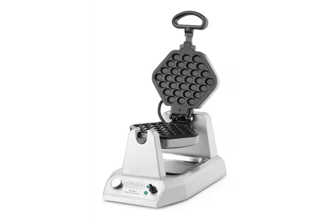 Gofrownica obrotowa do gofrów Bubble Waffle, z wyjmowanymi płytami, Waring, 220-240V/1200W, 267x432x216mm Hendi WBW300XCE Gofrownica obrotowa do gofrów Bubble Waffle, z wyjmowanymi płytami, Waring, 220-240V/1200W, 267x432x216mm Hendi WBW300XCE