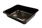 Pojemniki cateringowe zgrzewane czarne, obiadowe na wynos  227x178x50 mm 400szt. G117333