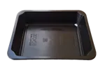 Pojemniki cateringowe do zgrzewu, czarne jednokomorowe (bez przegród) 227x178x50mm 400szt G117313