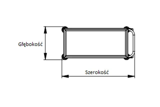 Wózek dwupółkowy 1100x500x850 mm Stalgast 982005110