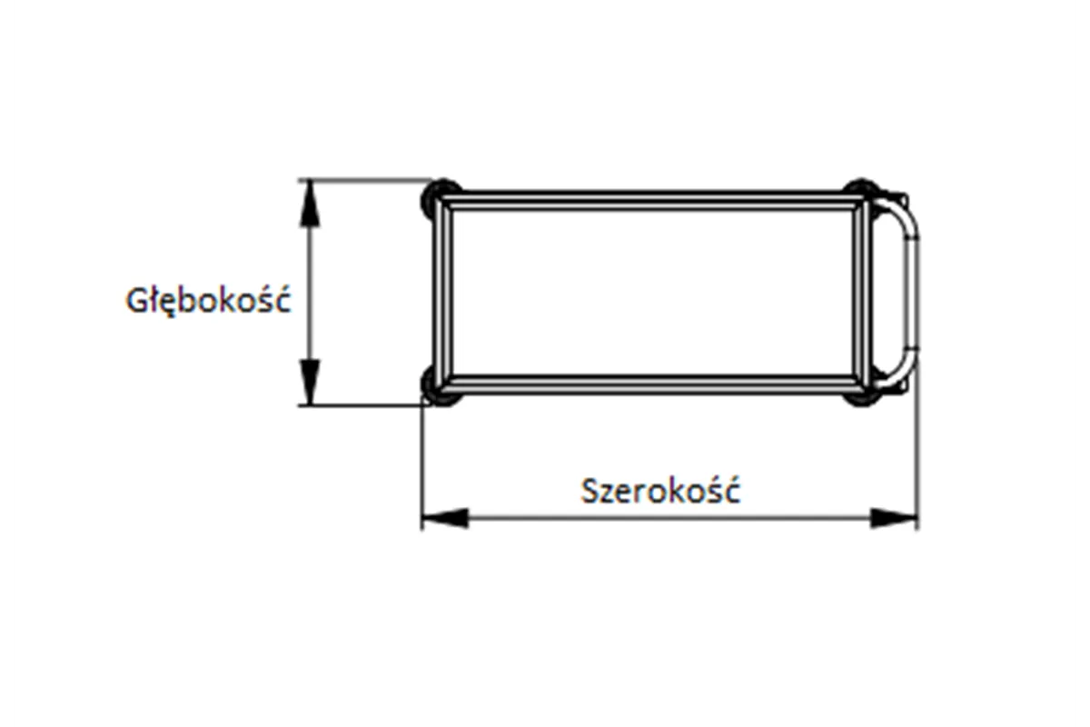 Wózek dwupółkowy 900x500x850 mm Stalgast 982005090