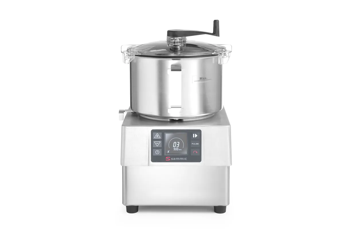 Kuter-emulgator KE-5V z elektronicznym panelem graficznym, 5,5L, 230V/1500W, 286x387x487mm Sammic 1050834