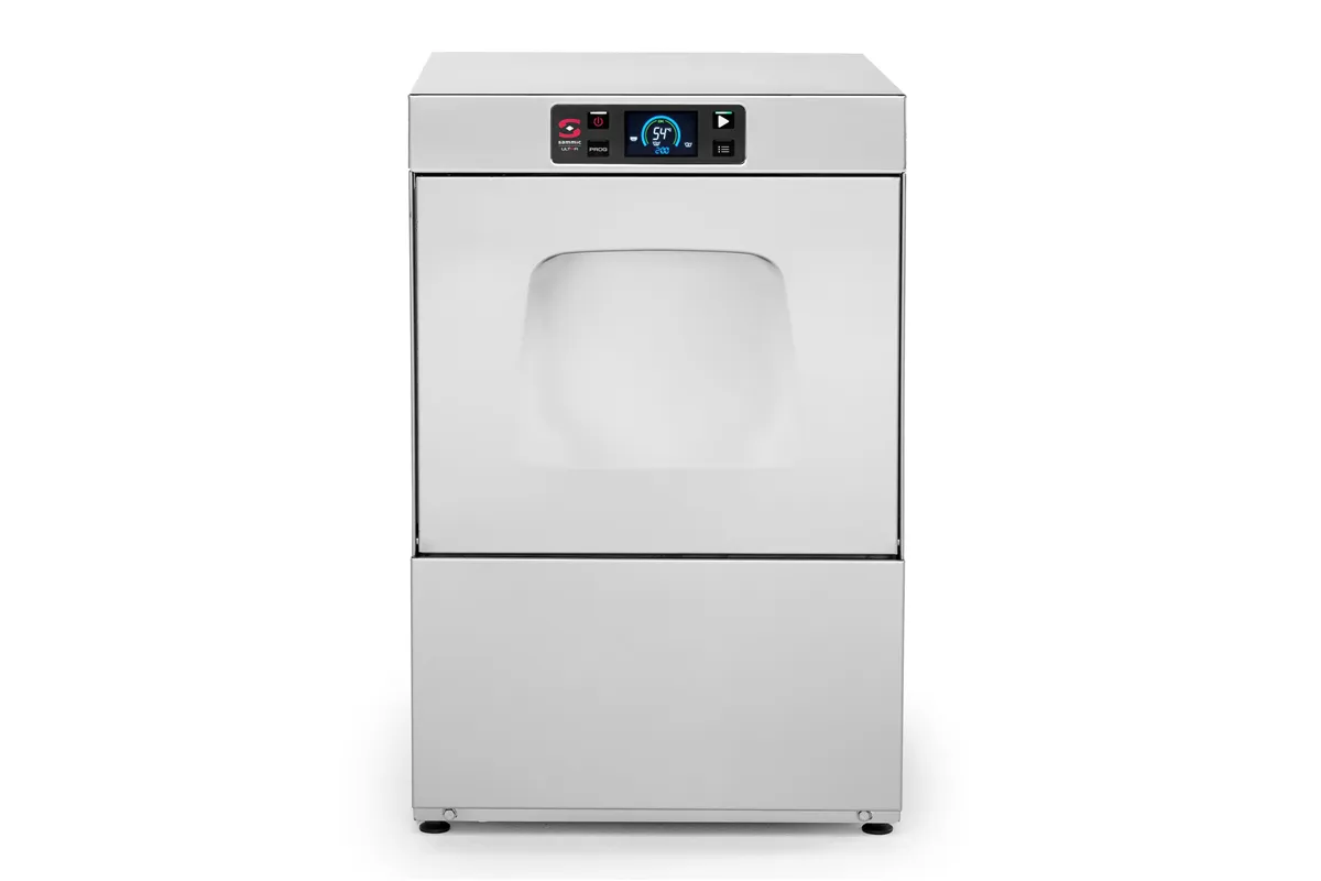 Zmywarka do szkła 40x40 UX-40B, sterowana elektronicznie, 400V/3050W, 470x540x710mm Sammic 1303107