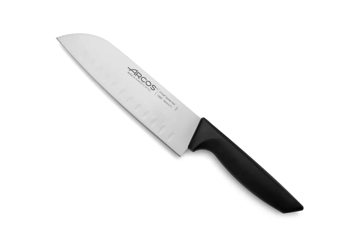 Nóż Santoku ze szlifem kulowym, seria NIZA, czarny, 314mm Arcos 135500