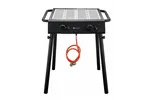 Xantos Black Grill gazowy, czarny, 9,5kW, 770x710x870mm Hendi 148631