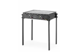 Roast-Master Pro Black Grill gazowy, czarny, 11,6kW, 790x560x900mm Hendi 148822