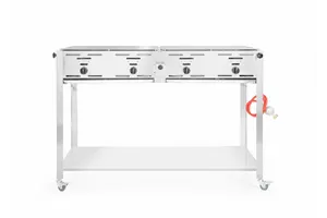 Grill gazowy Grill-Master Quattro, 22kW, 1330x600x920mm Hendi 154908