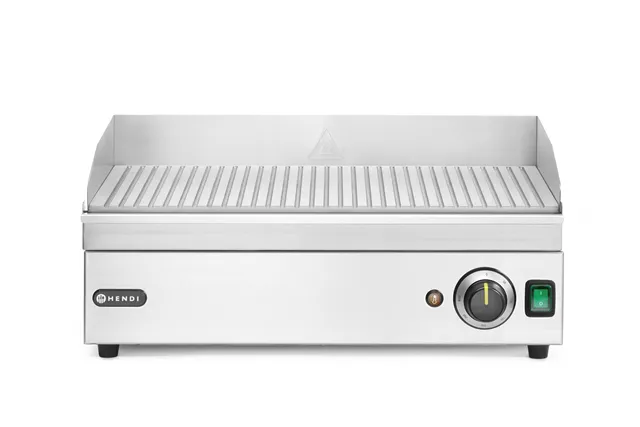 Płyta grillowa żebrowana, Kitchen Line, ryflowana, 220-240V/2400W, 527x404x233mm Hendi 154953