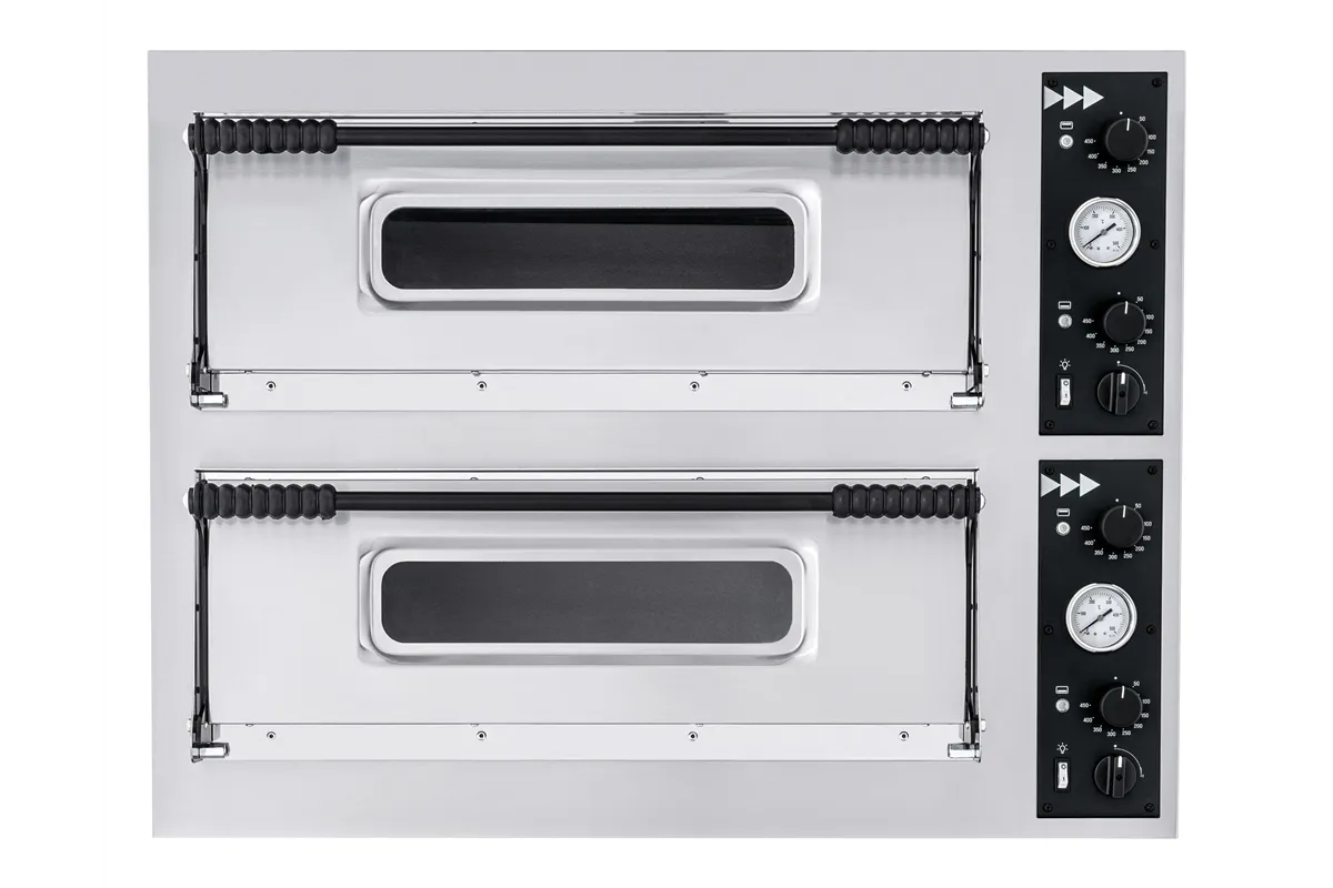 Piec do pizzy Basic 44, 2 komory, 400V/9400W, 975x814x745mm Prismafood 1F010050