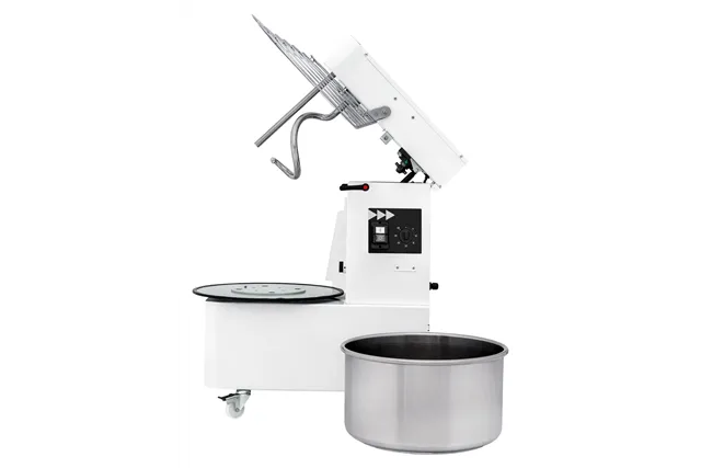 Miesiarka spiralna z podnoszoną głowicą i wyjmowaną dzieżą, 88 kg/h, 32L, 400V/1100W, 435x750x810mm Prismafood 1I054035