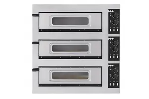 Piec do pizzy 3-stopniowy Basic 3/50 Glass and Light, 400V/1200W, 915x690x900mm Prismafood 201046
