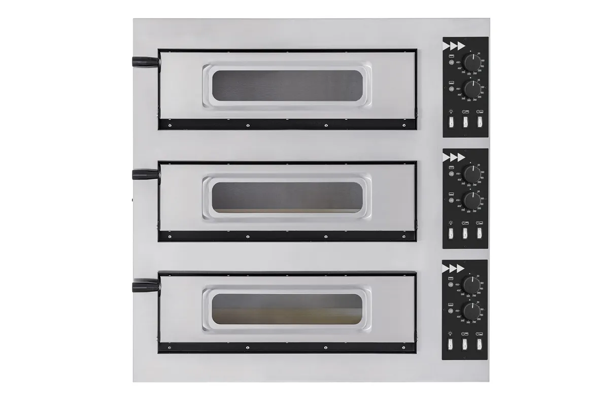 Piec do pizzy 3-stopniowy Basic 3/50 Glass and Light, 400V/1200W, 915x690x900mm Prismafood 201046