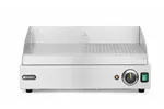Płyta grillowa w połowie żebrowana, Profi Line, 1/2 gładka, 1/2 ryflowana, 230V/2400W, 527x404x233mm Hendi 203156