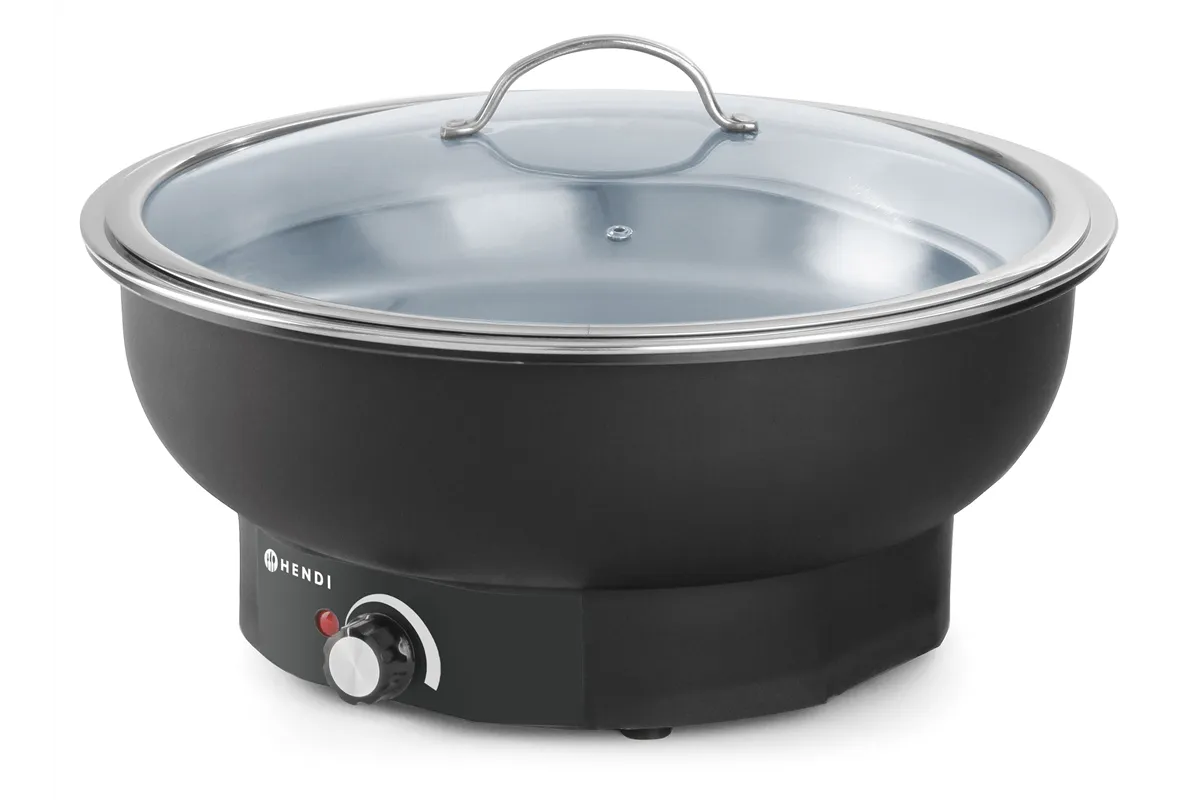 Podgrzewacz elektryczny okrągły Tesino, Kitchen Line, 6,8L, 230V/500W, ⌀405x240mm Hendi 204832