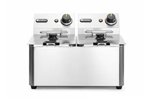 Frytownica 2×4l, Kitchen Line, 8L, 230V/6000W, 470x380x315mm Hendi 205846