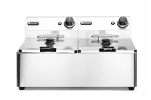 Frytownica 2×6l, Kitchen Line, 12L, 230V/6600W, 550x430x305mm Hendi 205853