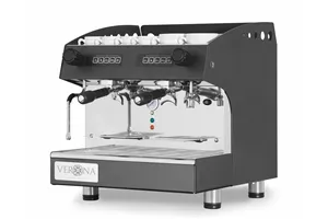 Ekspres do kawy Julia Compact, 2-grupowy, automatyczny, czarny, 230V/2700W, 475x563x530mm Hendi 207499