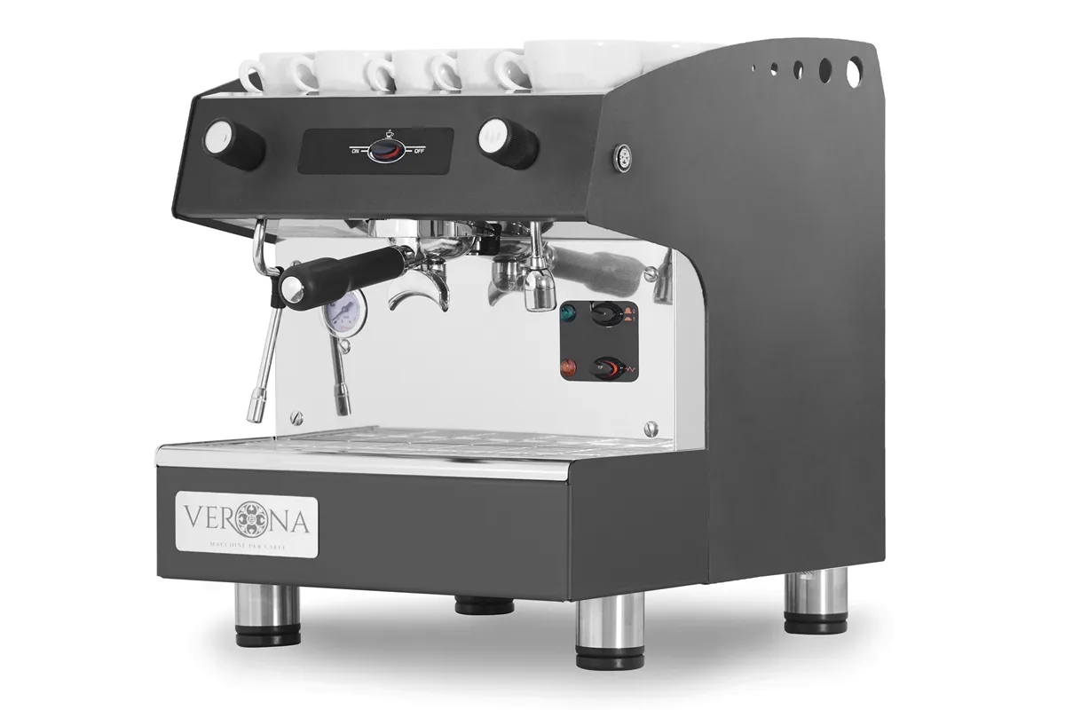 Ekspres do kawy Romeo Easy, 1-grupowy, półautomatyczny, 230V/1800W, 375x530x485mm Hendi 207598