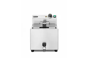 Frytownica XL Profi Line z kranem spustowym, manualna, 10l, 400 V, Profi Line, 10L, 400V/6600W, 300x680x420mm Hendi 209424