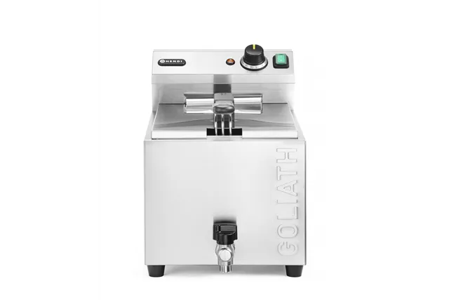 Frytownica XL z kranem spustowym HENDI GOLIATH, 10L, 400V/10200W, 300x585x392mm Hendi 209431