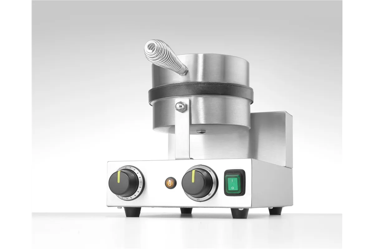 Gofrownica okrągła na gofry belgijskie, 230V/1000W, 250x491x285mm Hendi 212172