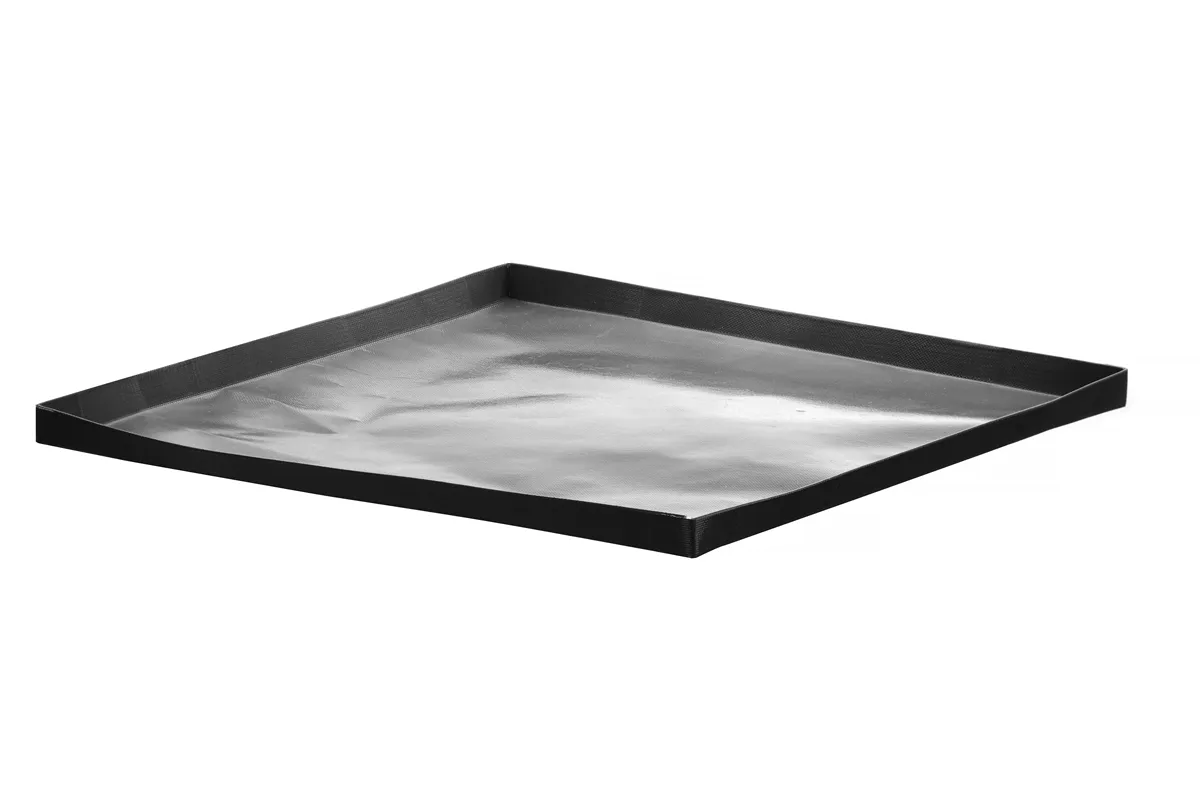 Tacka do pieców konwekcyjno-mikrofalowych, nieprzywierająca, czarny, 280x280x15mm, Kwadratowy Hendi 219744