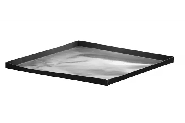 Tacka do pieców konwekcyjno-mikrofalowych, nieprzywierająca, czarny, 280x280x15mm, Kwadratowy Hendi 219744