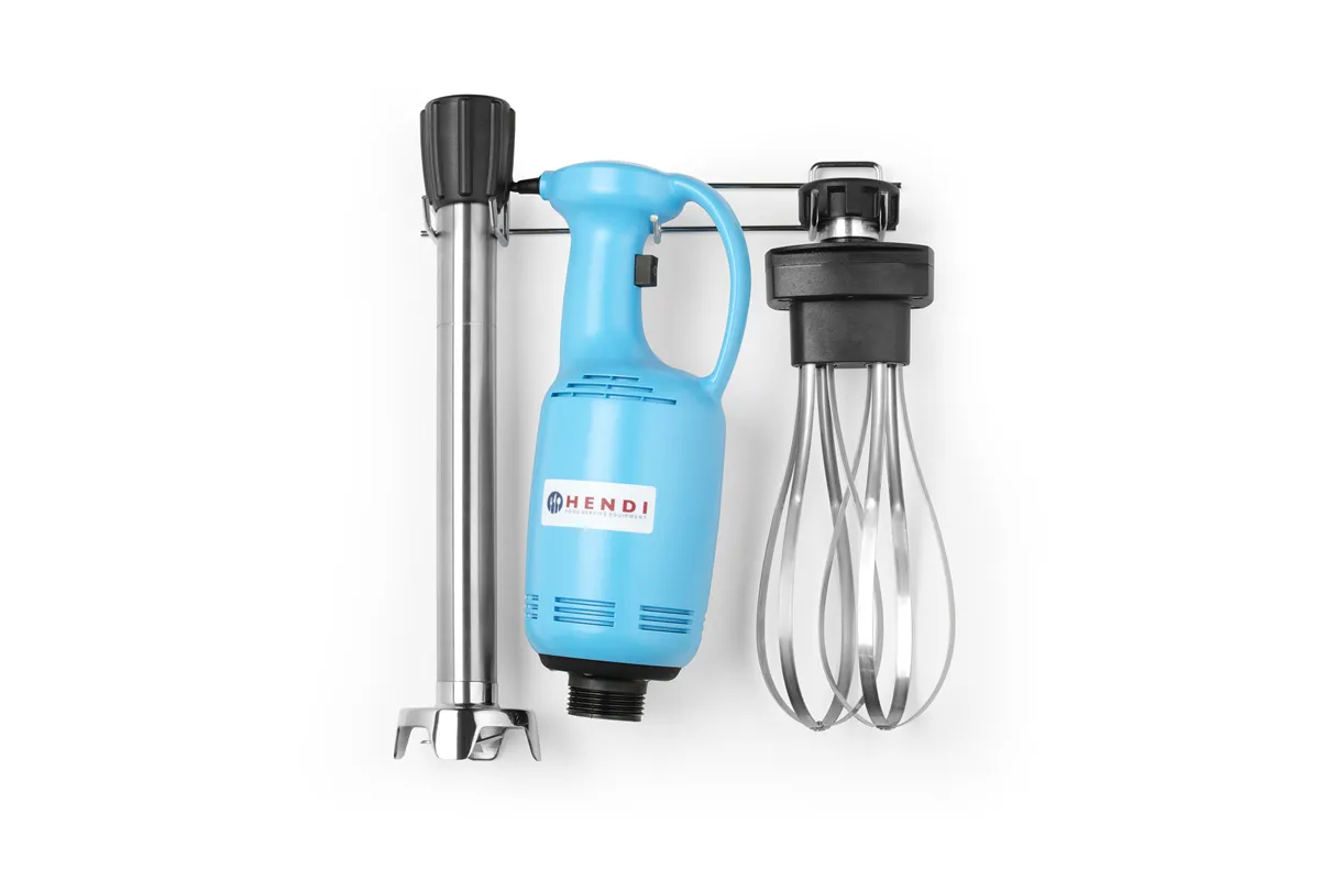 Mikser ręczny 400 o zmiennej prędkości z rózgą i wieszakiem, 230V/400W, 155x120x790mm Hendi 224014