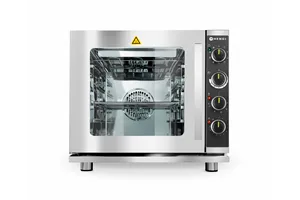 Piec konwekcyjno-parowy multifunkcyjny 4xGN 2/3 – elektryczny, jasnoszary, 230V/3000W, 625x585x590mm Hendi 225929