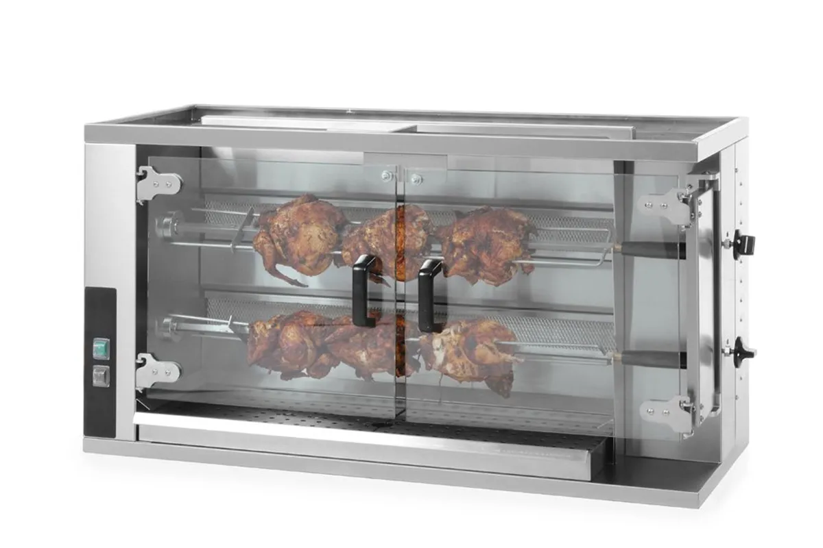 Rożen gazowy do kurczaków, 1150x472x605mm Hendi 226063