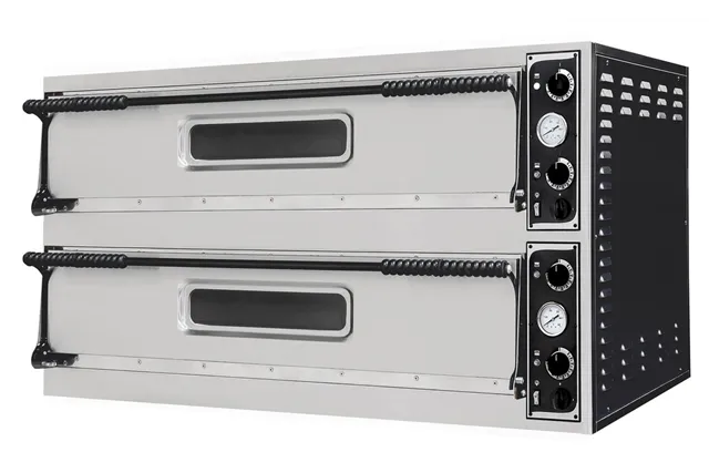 Piec do pizzy Basic Slim, 2 komory, 400V/12000W, 1305x489x745mm Prismafood 226933